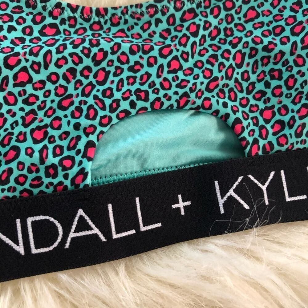 Kendall + Kylie Peekaboo Belt Leopard Bikini M - Picture 4 of 8